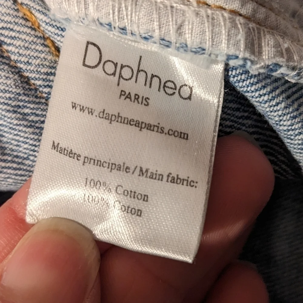 Daphnea Paris, Bottoms up high waisted jeans size L - Picture 6 of 9